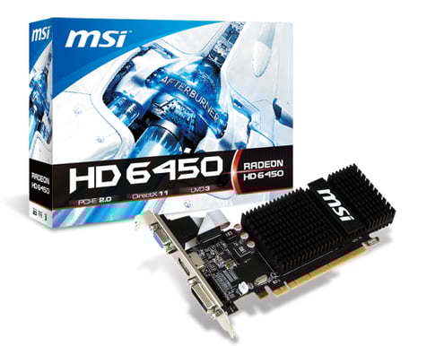 MSI AMD R 6450 (625Mhz) 2GB DDR3 LP