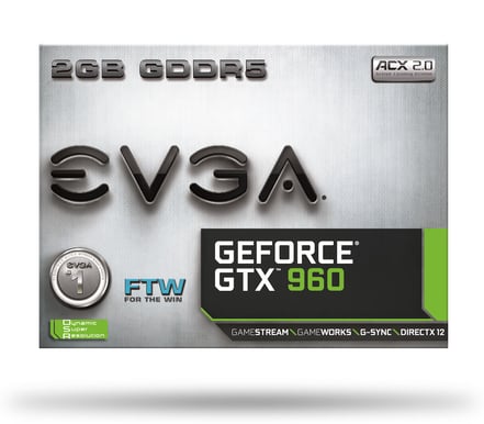 EVGA GeForce GTX 960 2GB ACX 2.0+ FTW