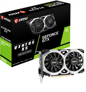 MSI GeForce GTX 1650 4GB D6 VENTUS XS OC