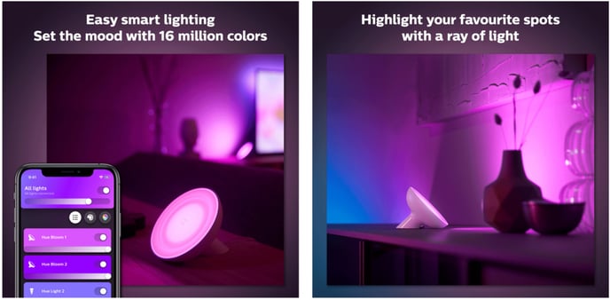Philips Hue Bloom Color Bordslampa Vit