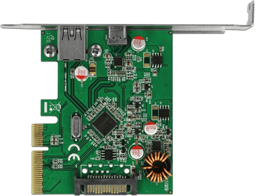 Delock Kontrollerkort PCIe, USB 3.1 - 1 x Typ-C + 1 x Typ A