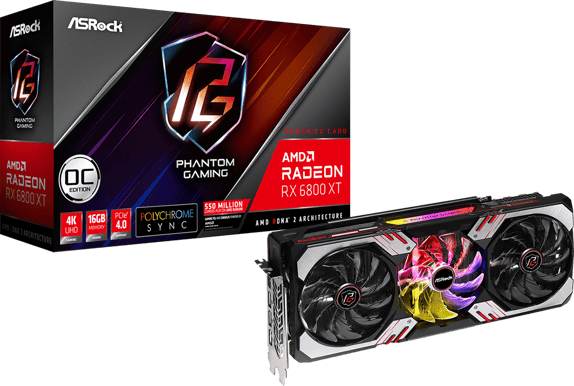ASRock Radeon RX 6800 XT 16GB Phantom Gaming D OC