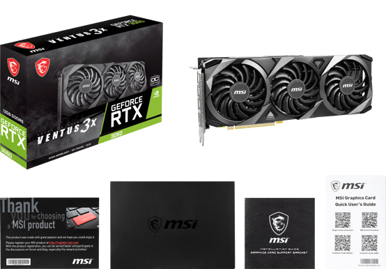 MSI GeForce RTX 3060 12GB VENTUS 3X OC