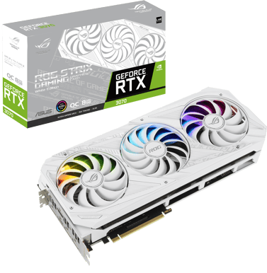 ASUS GeForce RTX 3070 8GB ROG STRIX GAMING OC WHITE V2