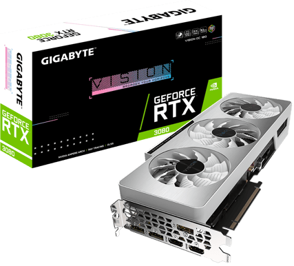 Gigabyte Geforce RTX 3080 10GB VISION OC Rev2