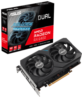 ASUS Radeon RX 6400 4GB DUAL