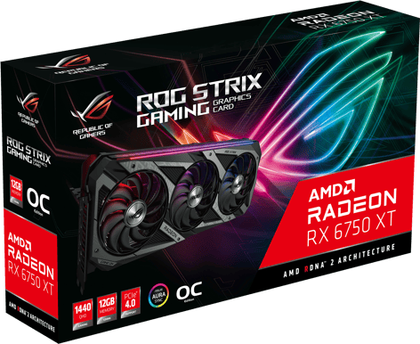 ASUS Radeon RX 6750 XT 12 GB ROG STRIX GAMING OC