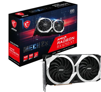 MSI Radeon RX 6750 XT 12GB MECH 2X OC