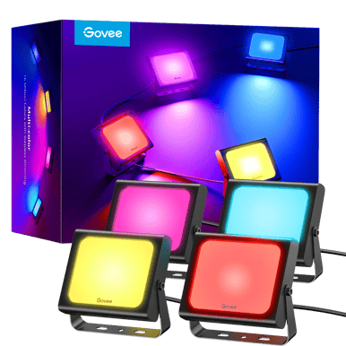 Govee Smart LED RGB Strålkastare 4-pack