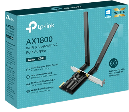 TP-Link Archer TX20E AX1800 Wi-Fi 6 BT