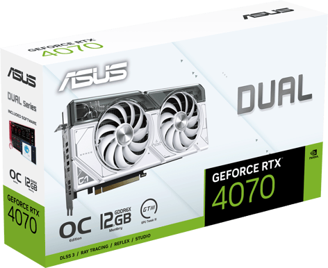 ASUS GeForce RTX 4070 12GB DUAL WHITE OC