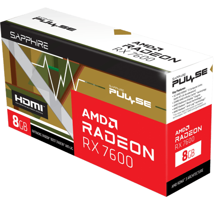Sapphire Radeon RX 7600 8GB Pulse