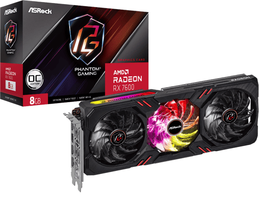 ASRock Radeon RX 7600 8GB Phantom G