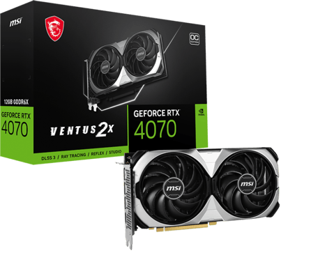 MSI GeForce RTX 4070 12GB VENTUS 2X E OC