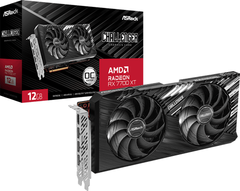 ASRock Radeon RX 7700 XT 12GB Challenger OC