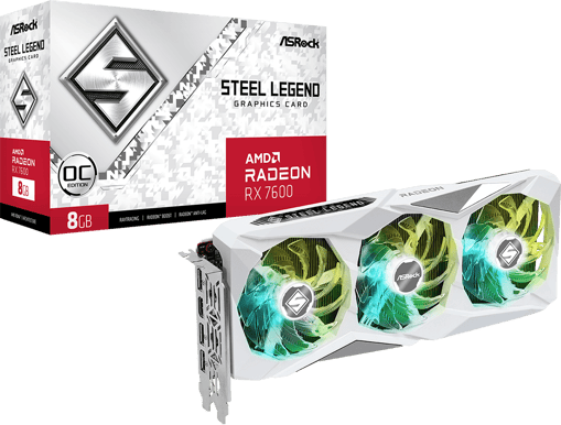 ASRock Radeon RX 7600 8GB Steel Legend OC