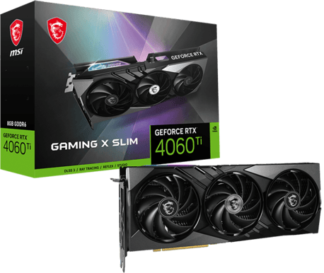 MSI GeForce RTX 4060 Ti 8GB Gaming X Slim