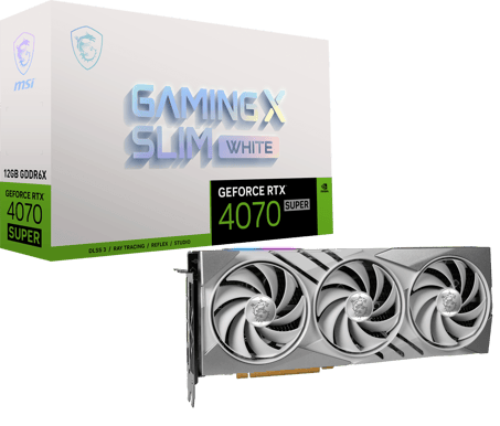 MSI GeForce RTX 4070 Super 12GB Gaming X Slim White