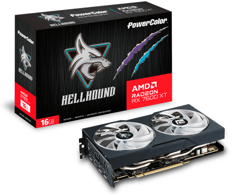 PowerColor Radeon RX 7600 XT 16GB Hellhound