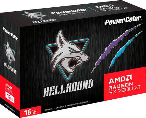 PowerColor Radeon RX 7600 XT 16GB Hellhound