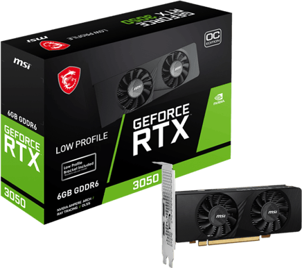 MSI GeForce RTX 3050 6GB Low Profile OC