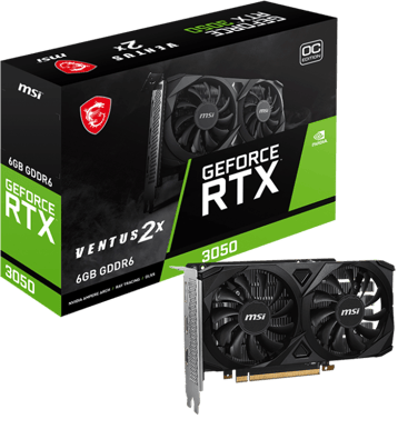 MSI GeForce RTX 3050 6GB Ventus 2X OC