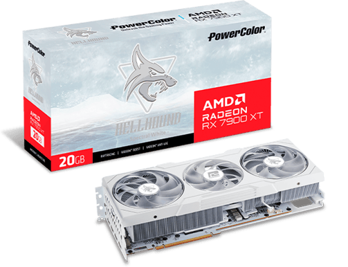 PowerColor Radeon RX 7900 XT 20GB HellHound Spectral White OC