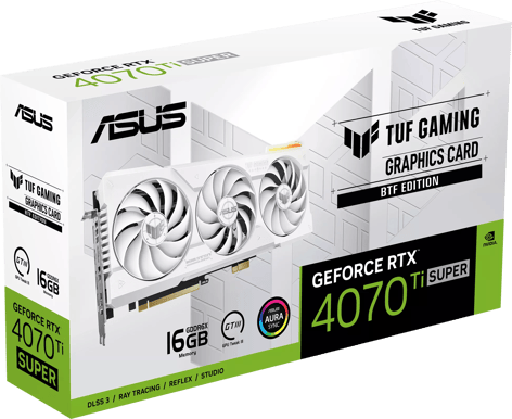 ASUS GeForce RTX 4070 Ti Super 16GB BTF TUF Gaming White OC