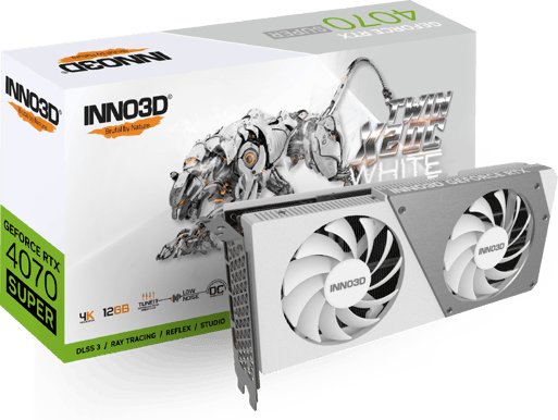 INNO3D GeForce RTX 4070 SUPER 12GB Twin X2 OC White