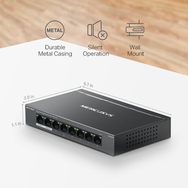 Mercusys MS108GP PoE+