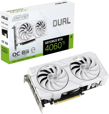 ASUS GeForce RTX 4060 Ti 8GB DUAL OC EVO White