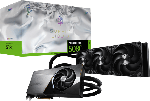 MSI GeForce RTX 5080 16GB Suprim Liquid SOC