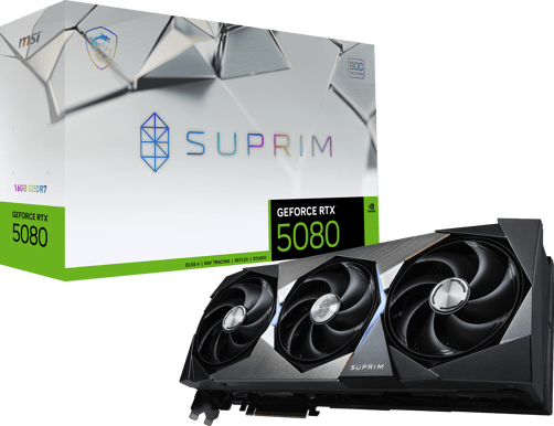 MSI GeForce RTX 5080 16GB Suprim SOC