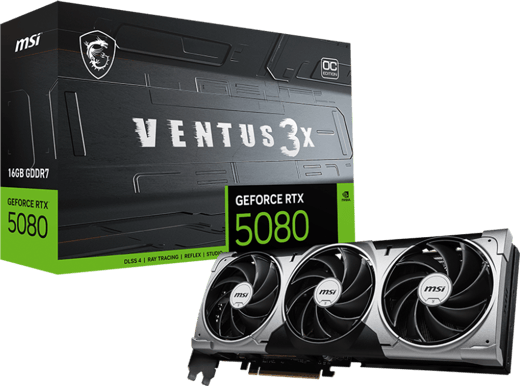 MSI GeForce RTX 5080 16GB Ventus 3X OC