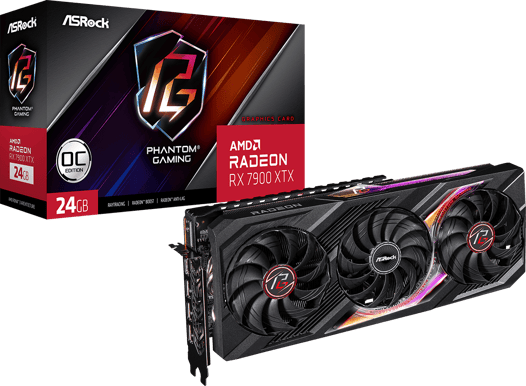 ASRock Radeon RX 7900 XTX 24GB Phantom Gaming OC