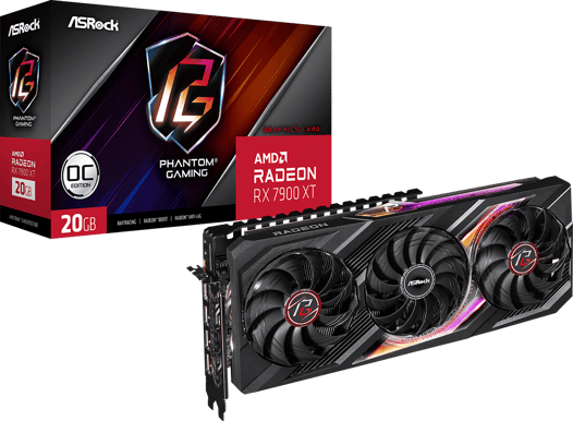 ASRock Radeon RX 7900 XT 20GB Phantom Gaming OC