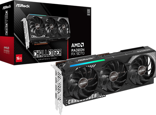 ASRock Radeon RX 9070 16GB Challenger OC