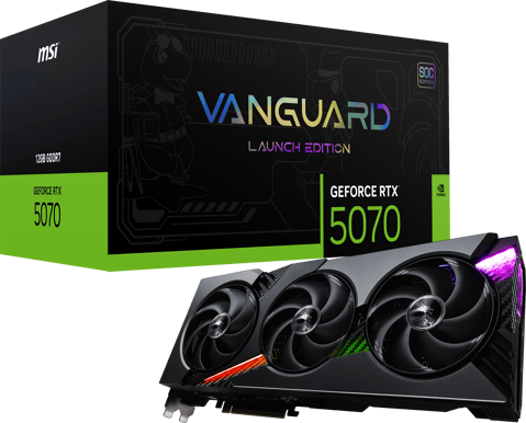 MSI GeForce RTX 5070 12GB Vanguard SOC Launch Edition