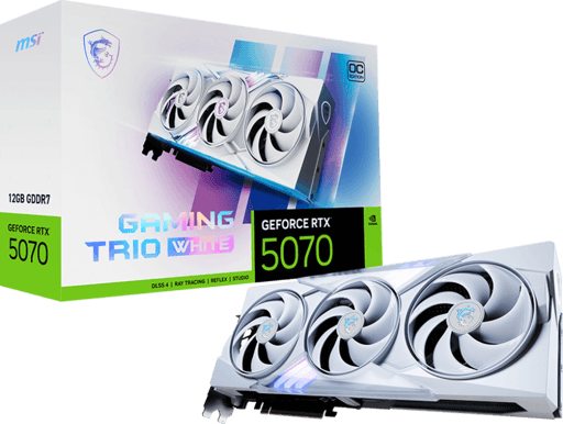 MSI GeForce RTX 5070 12GB Gaming Trio OC White