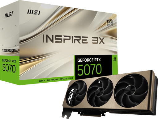 MSI GeForce RTX 5070 12GB Inspire 3X OC