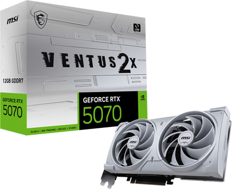 MSI GeForce RTX 5070 12GB Ventus 2X OC White