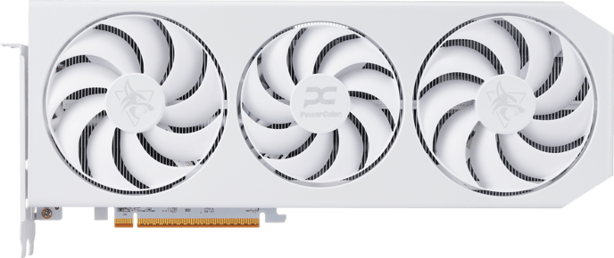 PowerColor Radeon RX 9070 XT 16GB Hellhound Spectral White