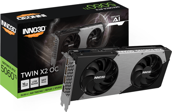 INNO3D GeForce RTX 5060 Ti 16GB Twin X2 OC