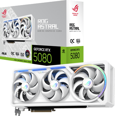 【中古】ASUS ROG ASTRAL RTX 5080 OC ASUS GeForce RTX 5080 16GB ROG Astral OC White - Inet.se