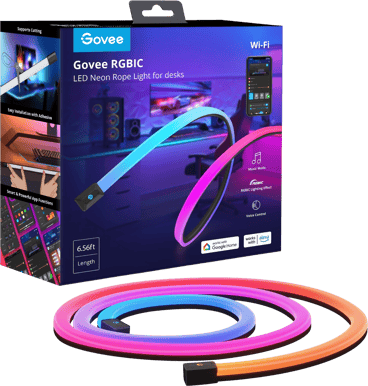 Govee RGBIC Neon Ljusslinga för skrivbord 2m