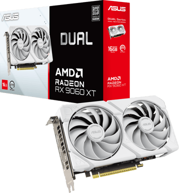 ASUS Radeon RX 9060 XT 16GB Dual White