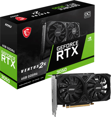 MSI GeForce RTX 3050 6GB Ventus 2X E OC