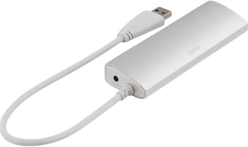 DELTACO USB 3.1-adapter 4 portar Silver