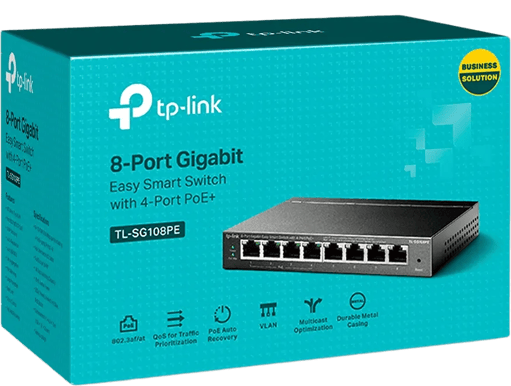 TP-Link 8-Port Gigabit Desktop PoE Easy Smart Sw