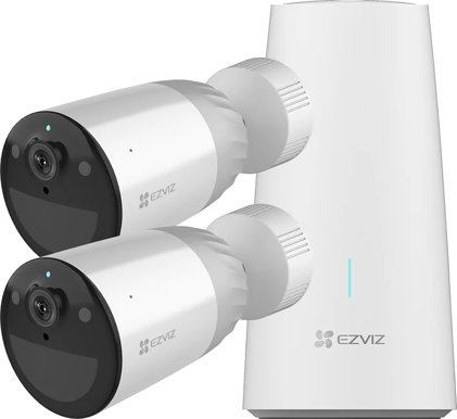 Ezviz BC1 basstation + 2 kameror